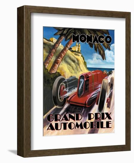 Monaco Grand Prix-Catherine Jones-Framed Premium Giclee Print