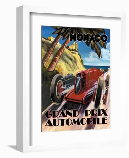 Monaco Grand Prix-Catherine Jones-Framed Premium Giclee Print