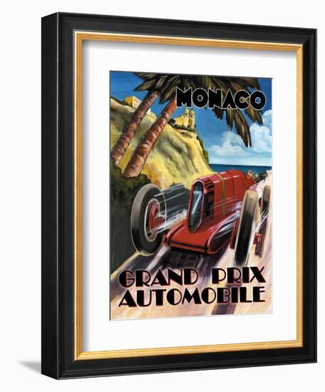 Monaco Grand Prix-Catherine Jones-Framed Premium Giclee Print