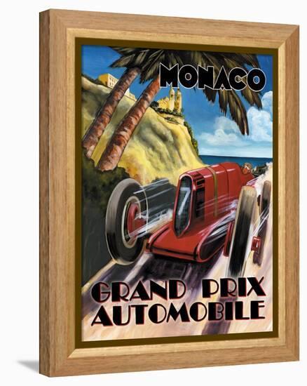 Monaco Grand Prix-Catherine Jones-Framed Stretched Canvas