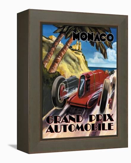 Monaco Grand Prix-Catherine Jones-Framed Stretched Canvas