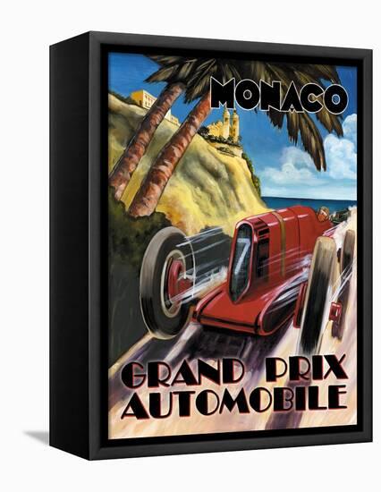 Monaco Grand Prix-Catherine Jones-Framed Stretched Canvas