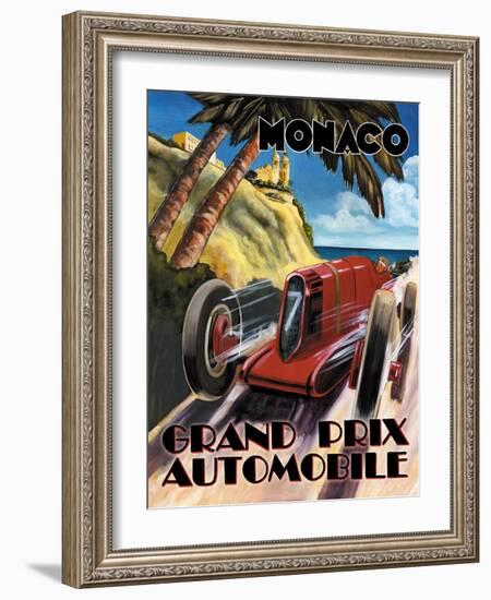 Monaco Grand Prix-Catherine Jones-Framed Art Print