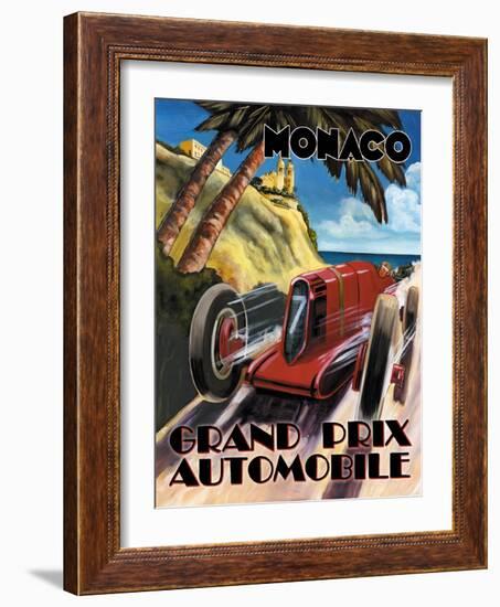 Monaco Grand Prix-Catherine Jones-Framed Art Print