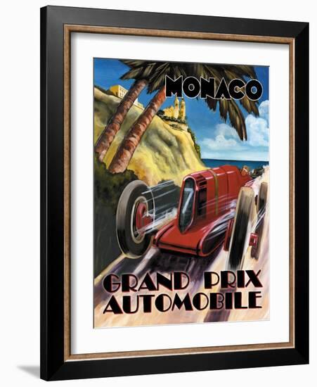 Monaco Grand Prix-Catherine Jones-Framed Art Print