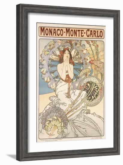 Monaco, Monte Carlo, 1897-Alphonse Mucha-Framed Giclee Print