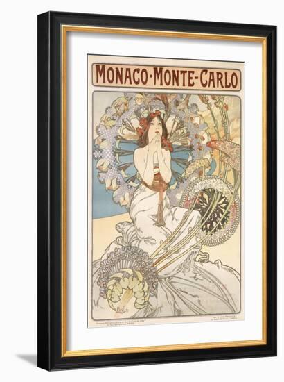 Monaco, Monte Carlo, 1897-Alphonse Mucha-Framed Giclee Print