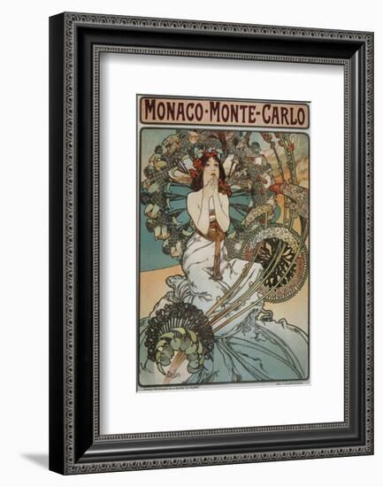 Monaco Monte-Carlo-Alphonse Mucha-Framed Premium Giclee Print