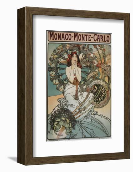 Monaco Monte-Carlo-Alphonse Mucha-Framed Premium Giclee Print