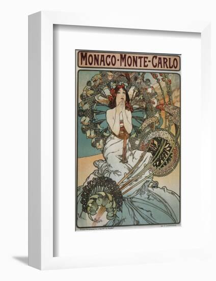 Monaco Monte-Carlo-Alphonse Mucha-Framed Premium Giclee Print