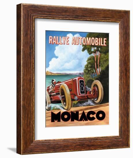 Monaco Rallye-Catherine Jones-Framed Art Print