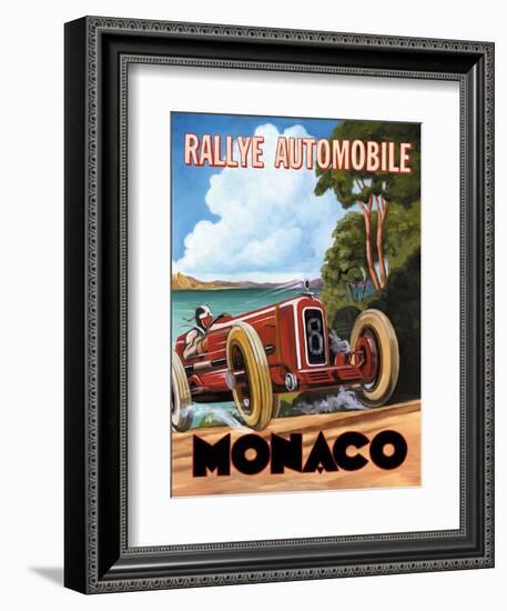 Monaco Rallye-Catherine Jones-Framed Art Print