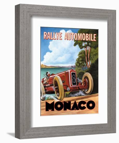 Monaco Rallye-Catherine Jones-Framed Premium Giclee Print