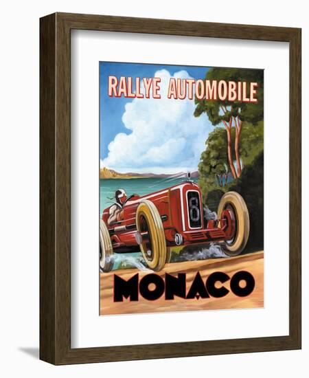 Monaco Rallye-Catherine Jones-Framed Premium Giclee Print