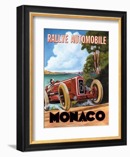 Monaco Rallye-Catherine Jones-Framed Premium Giclee Print