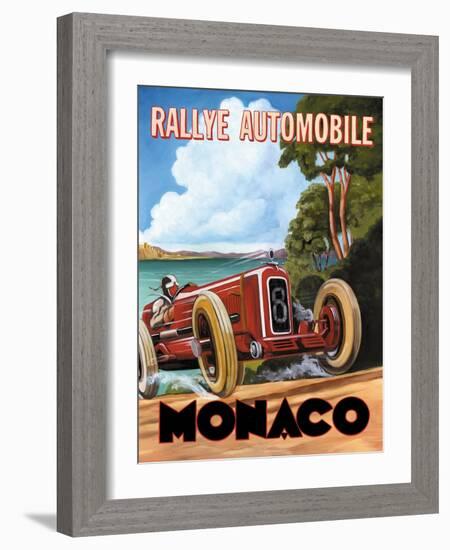 Monaco Rallye-Catherine Jones-Framed Art Print