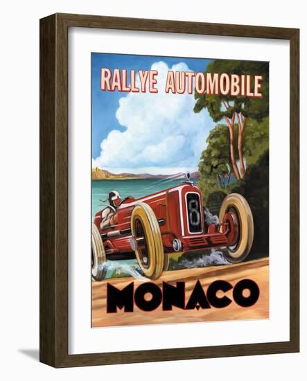 Monaco Rallye-Catherine Jones-Framed Art Print