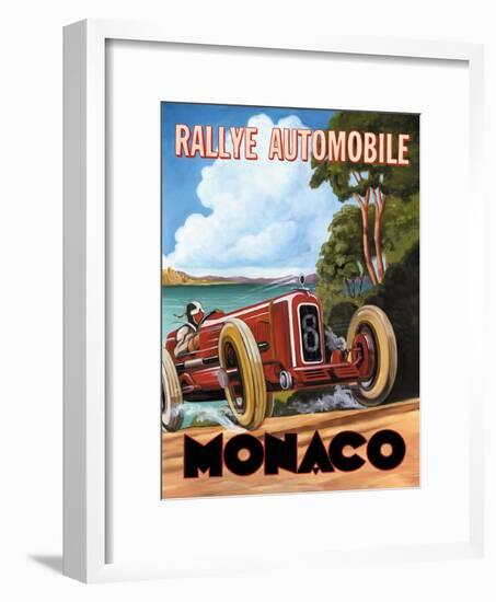 Monaco Rallye-Catherine Jones-Framed Art Print