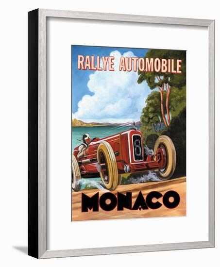 Monaco Rallye-Catherine Jones-Framed Art Print