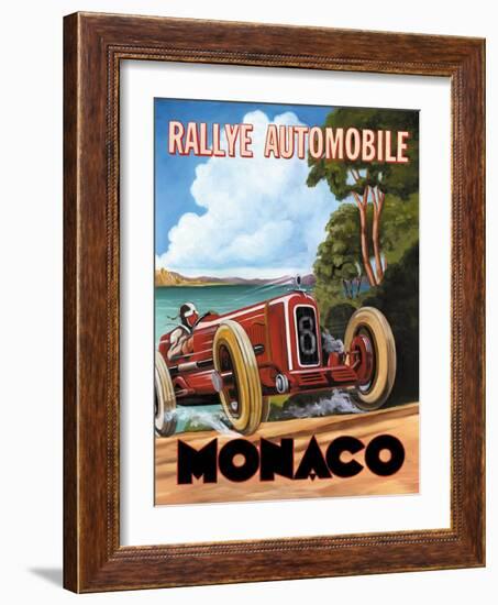 Monaco Rallye-Catherine Jones-Framed Art Print