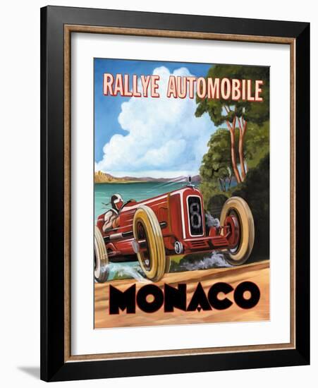 Monaco Rallye-Catherine Jones-Framed Art Print