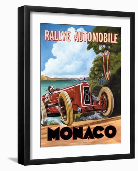 Monaco Rallye-Catherine Jones-Framed Art Print