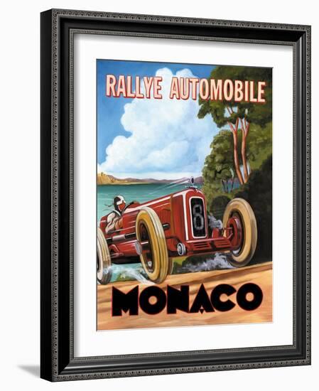 Monaco Rallye-Catherine Jones-Framed Art Print