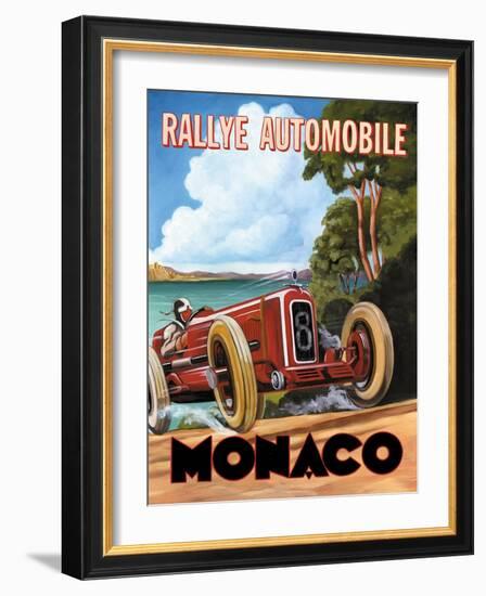 Monaco Rallye-Catherine Jones-Framed Art Print