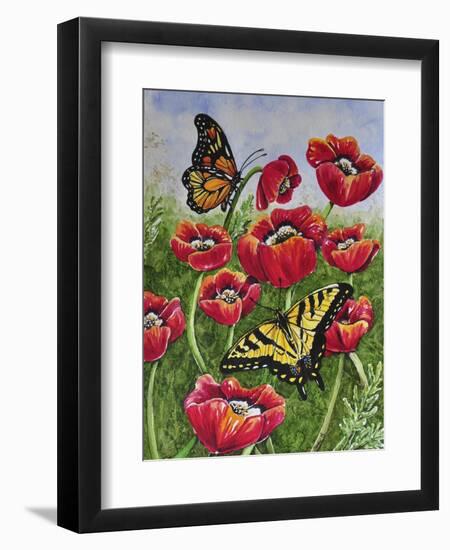 Monarch and Swallowtail-Charlsie Kelly-Framed Giclee Print