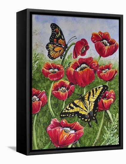 Monarch and Swallowtail-Charlsie Kelly-Framed Premier Image Canvas