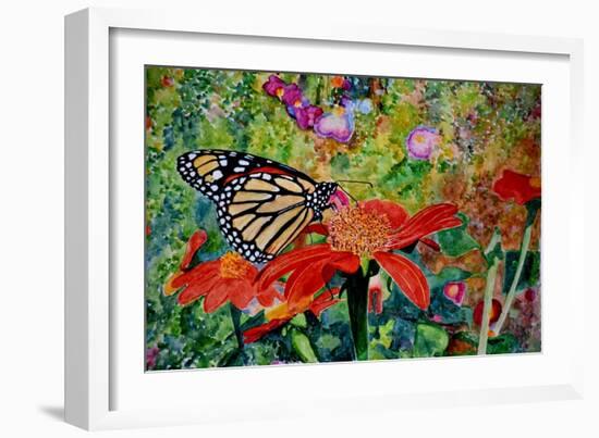 Monarch Butterfly, 2019, (Watercolor)-Anthony Butera-Framed Giclee Print