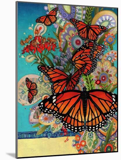 Monarch Madness-David Galchutt-Mounted Giclee Print