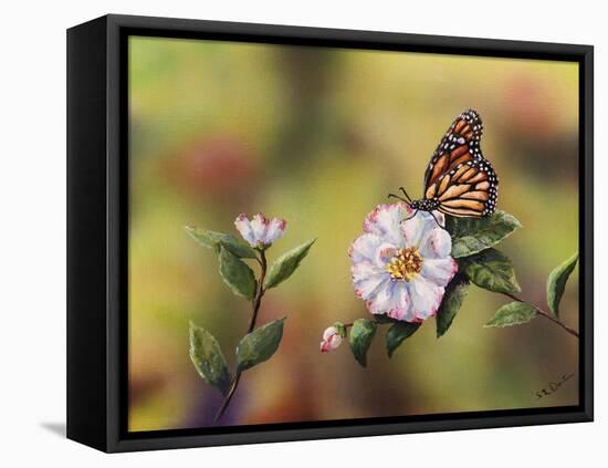 Monarch with Camellia-Sarah Davis-Framed Premier Image Canvas