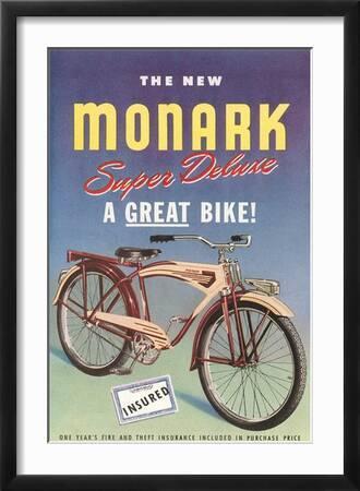 Monark Bike Ad' Art Print | Art.com