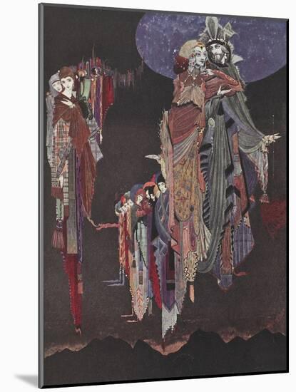 Monas and Una-Harry Clarke-Mounted Giclee Print