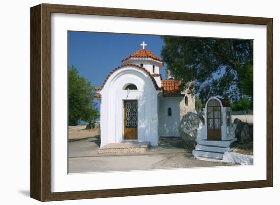 Monastery of Agrilion Church, Kefalonia, Greece-Peter Thompson-Framed Photographic Print