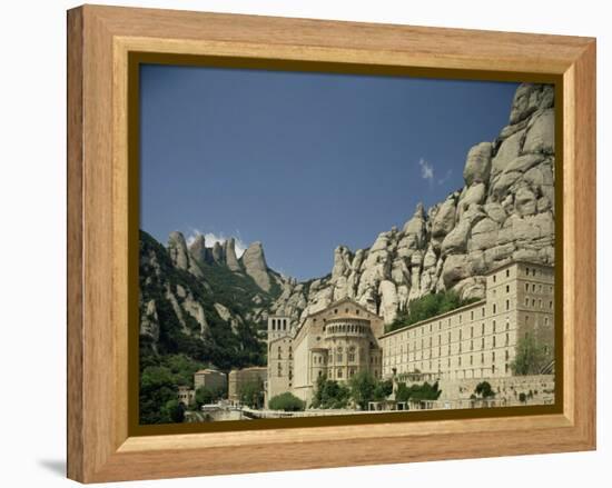 Monastery of Montserrat, Near Barcelona, Catalonia, Spain-Michael Busselle-Framed Premier Image Canvas