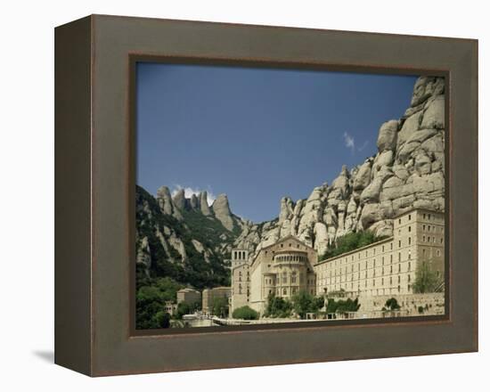 Monastery of Montserrat, Near Barcelona, Catalonia, Spain-Michael Busselle-Framed Premier Image Canvas