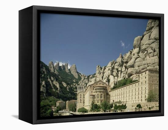 Monastery of Montserrat, Near Barcelona, Catalonia, Spain-Michael Busselle-Framed Premier Image Canvas