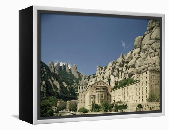 Monastery of Montserrat, Near Barcelona, Catalonia, Spain-Michael Busselle-Framed Premier Image Canvas