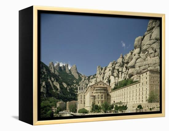 Monastery of Montserrat, Near Barcelona, Catalonia, Spain-Michael Busselle-Framed Premier Image Canvas