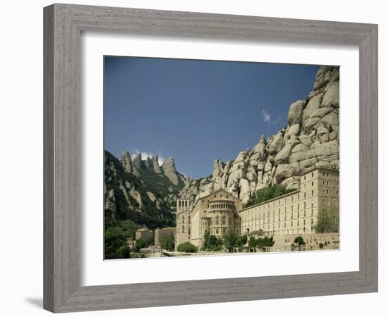 Monastery of Montserrat, Near Barcelona, Catalonia, Spain-Michael Busselle-Framed Photographic Print