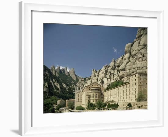 Monastery of Montserrat, Near Barcelona, Catalonia, Spain-Michael Busselle-Framed Photographic Print