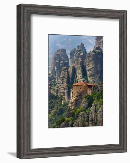 Monastery of Roussanou, Meteora, Greece (UNESCO World Heritage Site)-Keren Su-Framed Photographic Print
