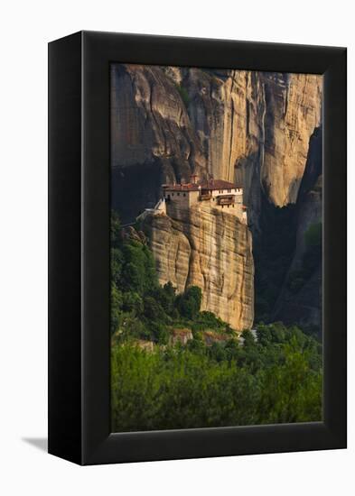 Monastery of Roussanou, Meteora, Greece (UNESCO World Heritage Site)-Keren Su-Framed Premier Image Canvas