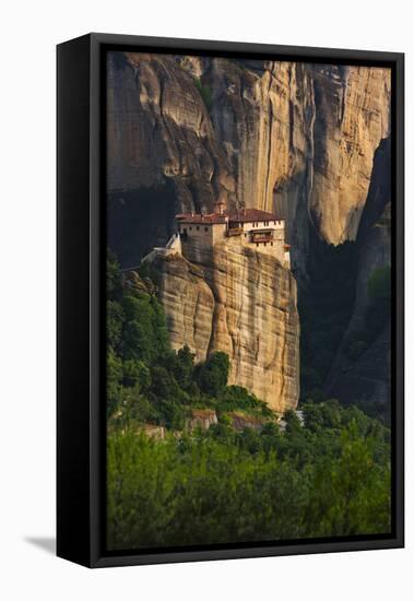 Monastery of Roussanou, Meteora, Greece (UNESCO World Heritage Site)-Keren Su-Framed Premier Image Canvas