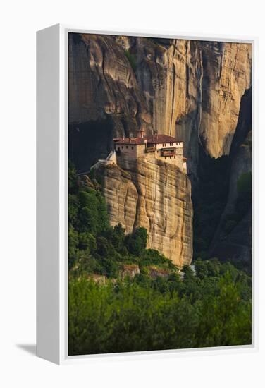 Monastery of Roussanou, Meteora, Greece (UNESCO World Heritage Site)-Keren Su-Framed Premier Image Canvas