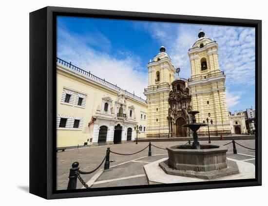 Monastery of San Francisco, Old Town,UNESCO World Heritage Site, Lima, Peru, South America-Karol Kozlowski-Framed Premier Image Canvas