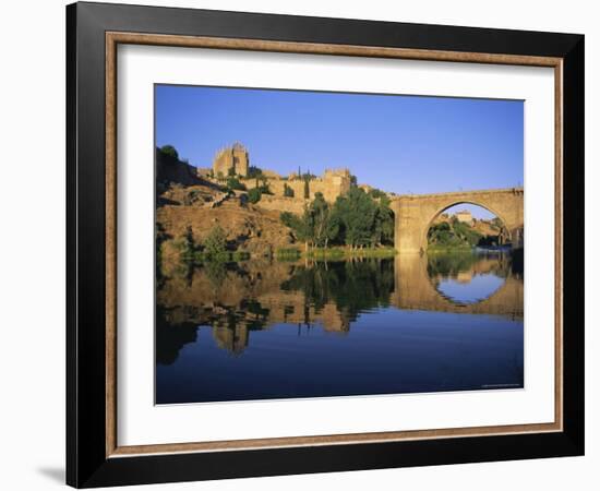 Monastery of San Juan De Los Reyes and San Martin Bridge Over the Rio Tajo, Toledo, Spain-Ruth Tomlinson-Framed Photographic Print