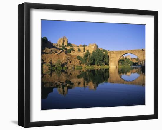 Monastery of San Juan De Los Reyes and San Martin Bridge Over the Rio Tajo, Toledo, Spain-Ruth Tomlinson-Framed Photographic Print